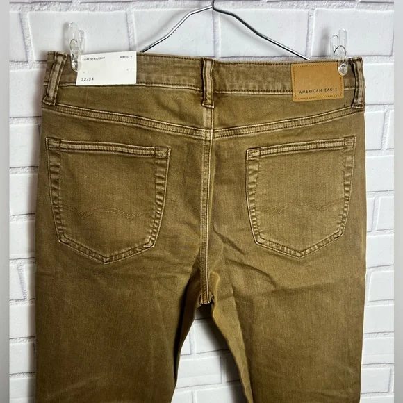AMERICAN EAGLE slim straight Men’s brown jeans/size 32x34 - Picture 6 of 7
